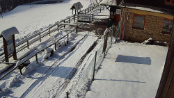 Terasa horského hotelu