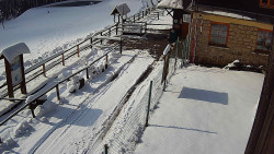 Terasa horského hotelu