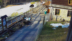 Terasa horského hotelu