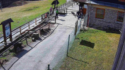 Terasa horského hotelu