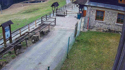 Terasa horského hotelu