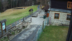 Terasa horského hotelu