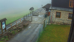 Terasa horského hotelu