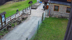 Terasa horského hotelu