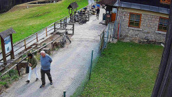 Terasa horského hotelu