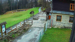 Terasa horského hotelu