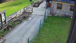 Terasa horského hotelu