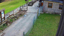 Terasa horského hotelu