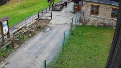 Terasa horského hotelu