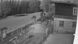 Terasa horského hotelu