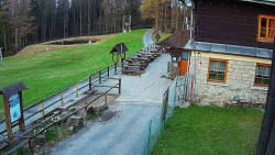 Terasa horského hotelu