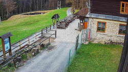 Terasa horského hotelu