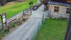 Terasa horského hotelu