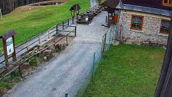 Terasa horského hotelu