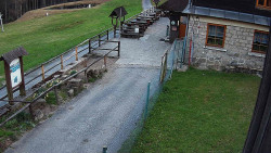 Terasa horského hotelu