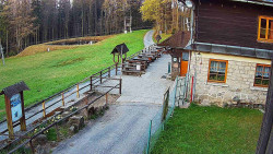 Terasa horského hotelu