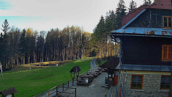 Terasa horského hotelu