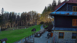 Terasa horského hotelu