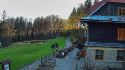 Terasa horského hotelu