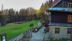 Terasa horského hotelu