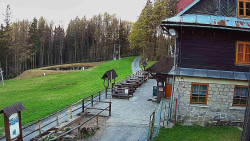 Terasa horského hotelu