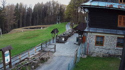 Terasa horského hotelu