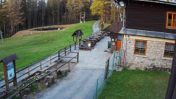 Terasa horského hotelu