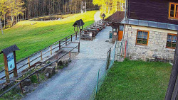 Terasa horského hotelu