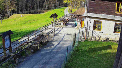 Terasa horského hotelu