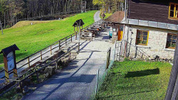 Terasa horského hotelu