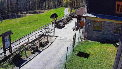 Terasa horského hotelu