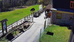 Terasa horského hotelu