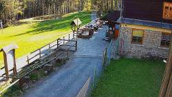 Terasa horského hotelu