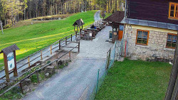 Terasa horského hotelu