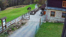 Terasa horského hotelu