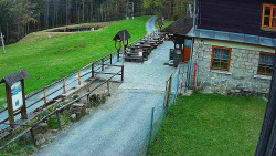 Terasa horského hotelu