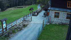 Terasa horského hotelu