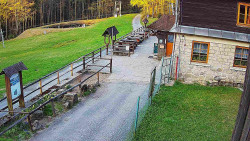 Terasa horského hotelu