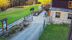 Terasa horského hotelu