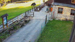 Terasa horského hotelu