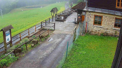 Terasa horského hotelu