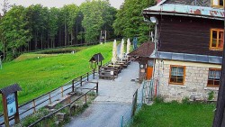 Terasa horského hotelu