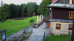 Terasa horského hotelu