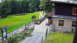 Terasa horského hotelu