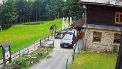 Terasa horského hotelu