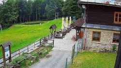 Terasa horského hotelu