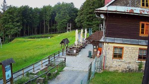 SkiAreál - Horský hotel Vsacký Cáb - Terasa horského hotelu - 9.6.2026 v 04:30 SkiAreál - Horský hotel Vsacký Cáb - Terasa horského hotelu - 9.6.2026 v 04:30