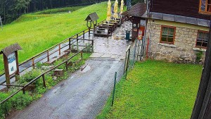 SkiAreál - Horský hotel Vsacký Cáb - Terasa horského hotelu - 10.6.2026 v 06:30 SkiAreál - Horský hotel Vsacký Cáb - Terasa horského hotelu - 10.6.2026 v 06:30