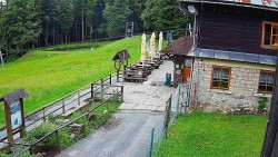 Terasa horského hotelu