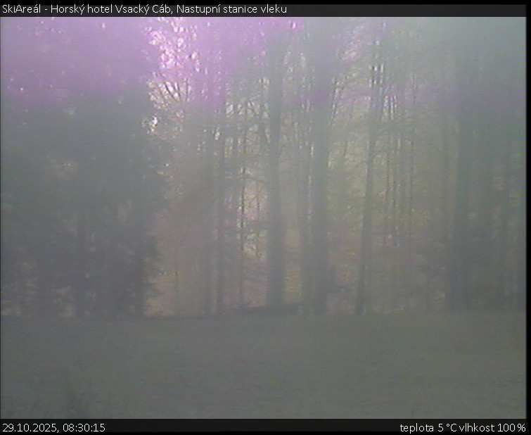 SkiAreál - Horský hotel Vsacký Cáb - Nastupní stanice vleku - 29.10.2025 v 08:30 SkiAreál - Horský hotel Vsacký Cáb - Nastupní stanice vleku - 29.10.2025 v 08:30